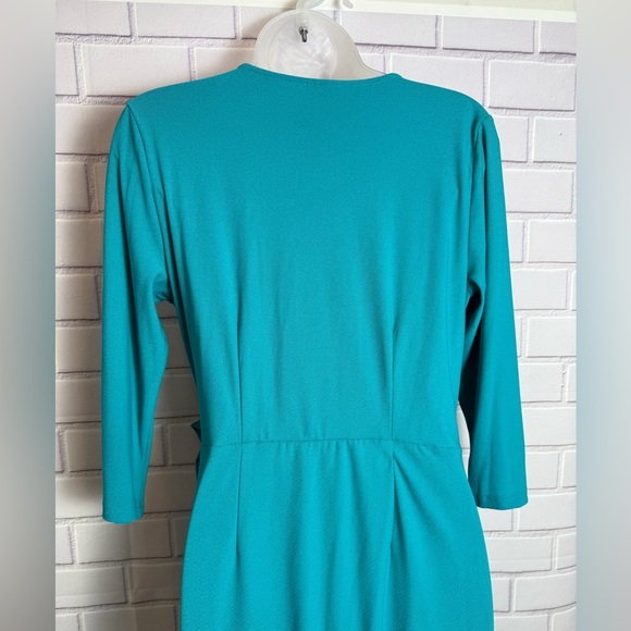 INC Elegant Teal Wrap Dress/size PM - Picture 10 of 10
